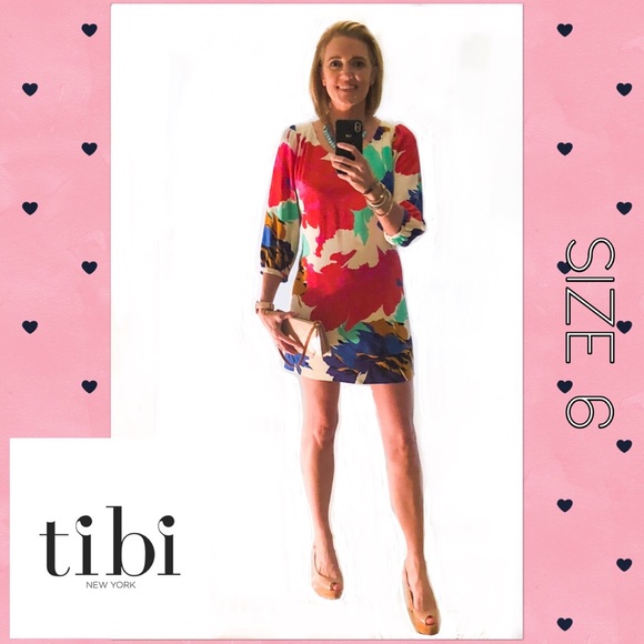 Tibi New York Floral Dress EUC Size 6 Retail $395 - Picture 2 of 7